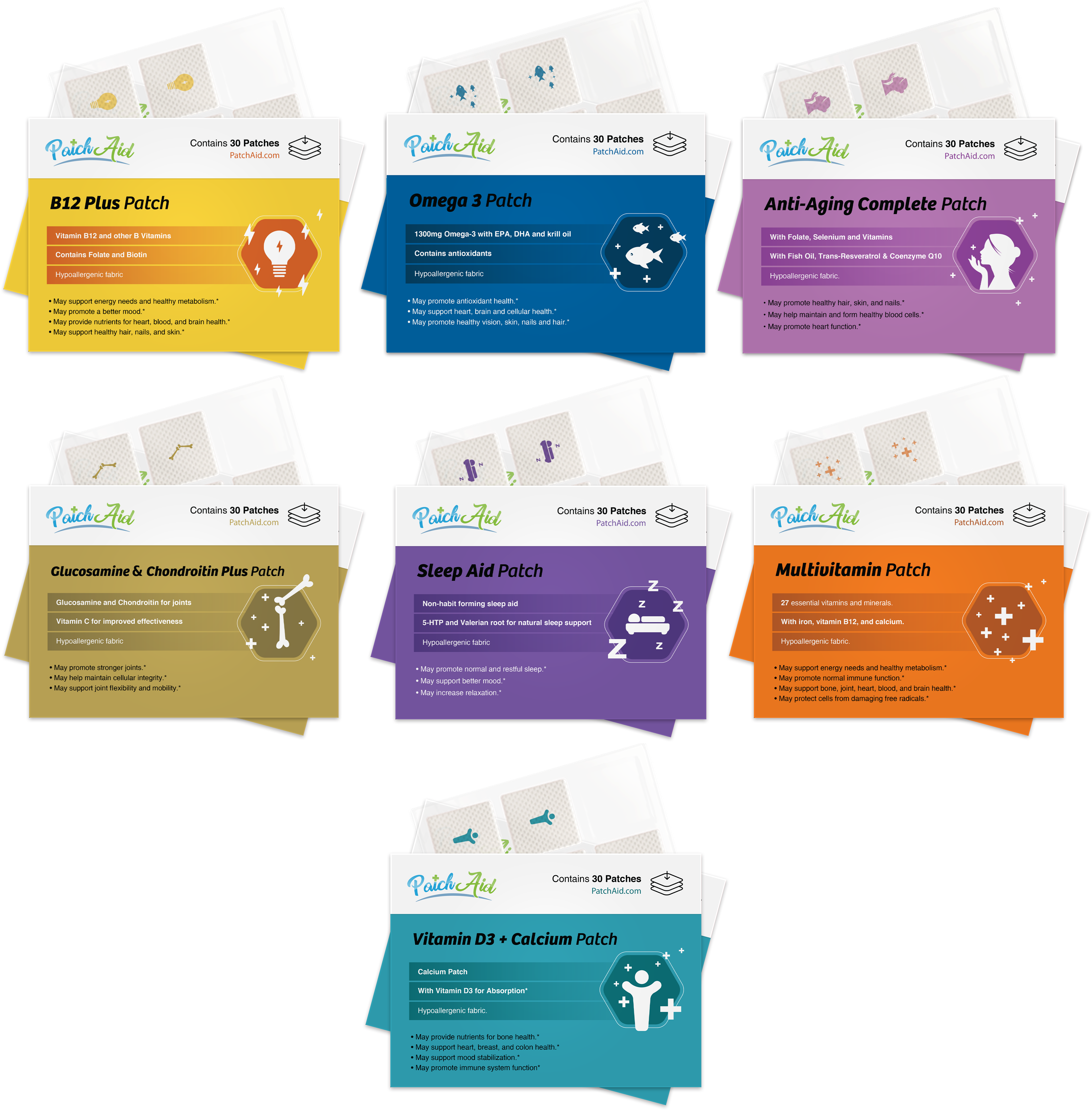 Gastric Bypass Premium Health Vitamin Patch Pack by PatchAid - High-quality Vitamin Patch by PatchAid at BariatricPal Store