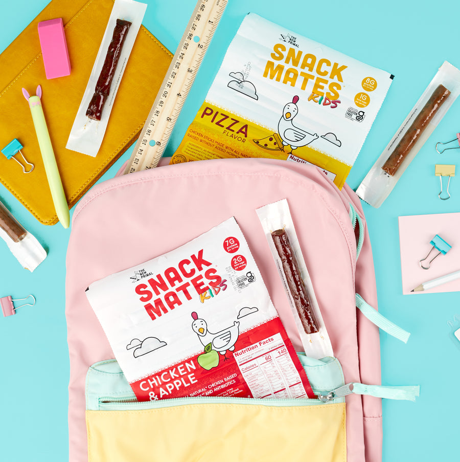 Snack Mates Meat Sticks (5 Mini Sticks) by The New Primal - High-quality Meat Snack by The New Primal at BariatricPal Store