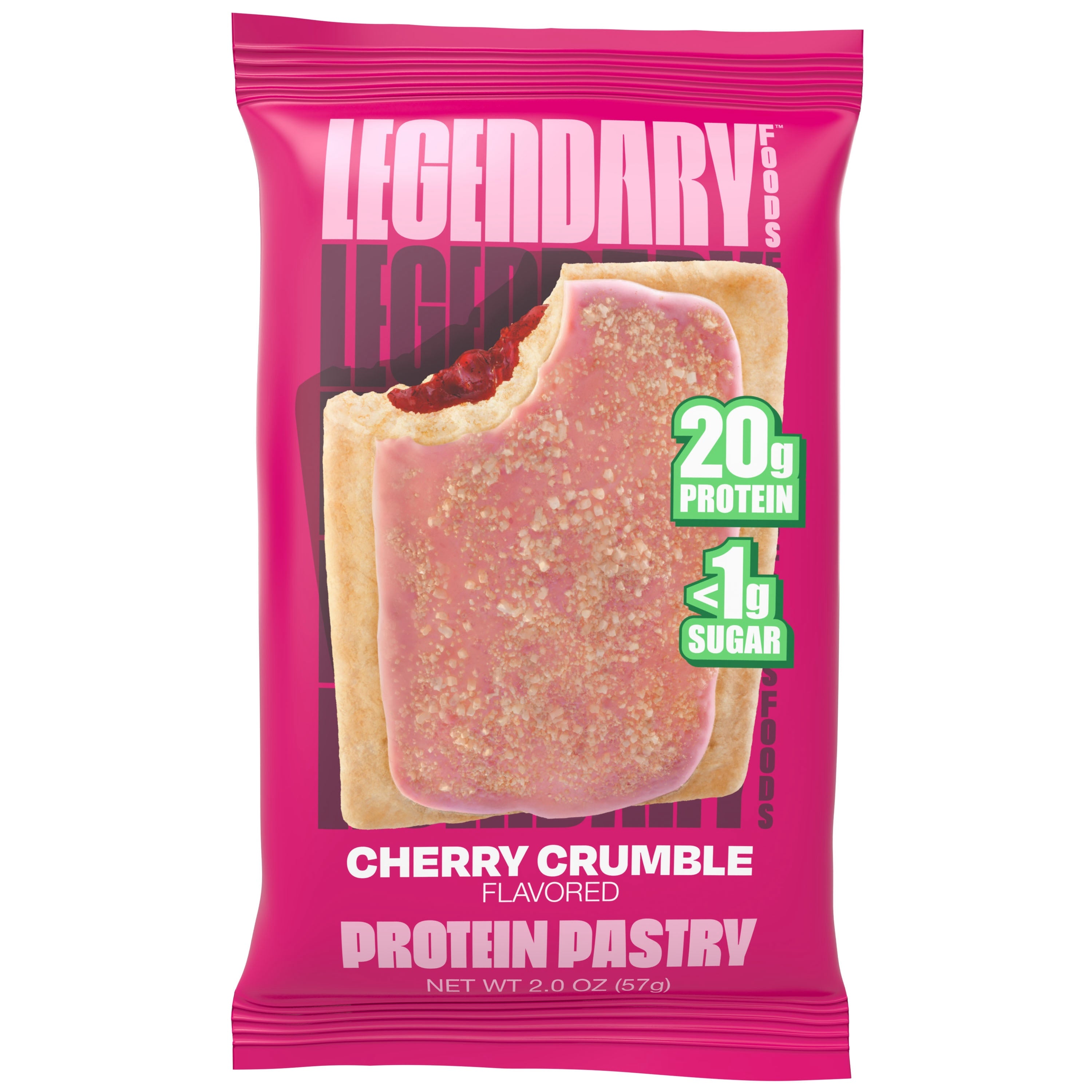 Legendary Foods Cake Style Low-Carb Protein Pastry - Cherry Crumble