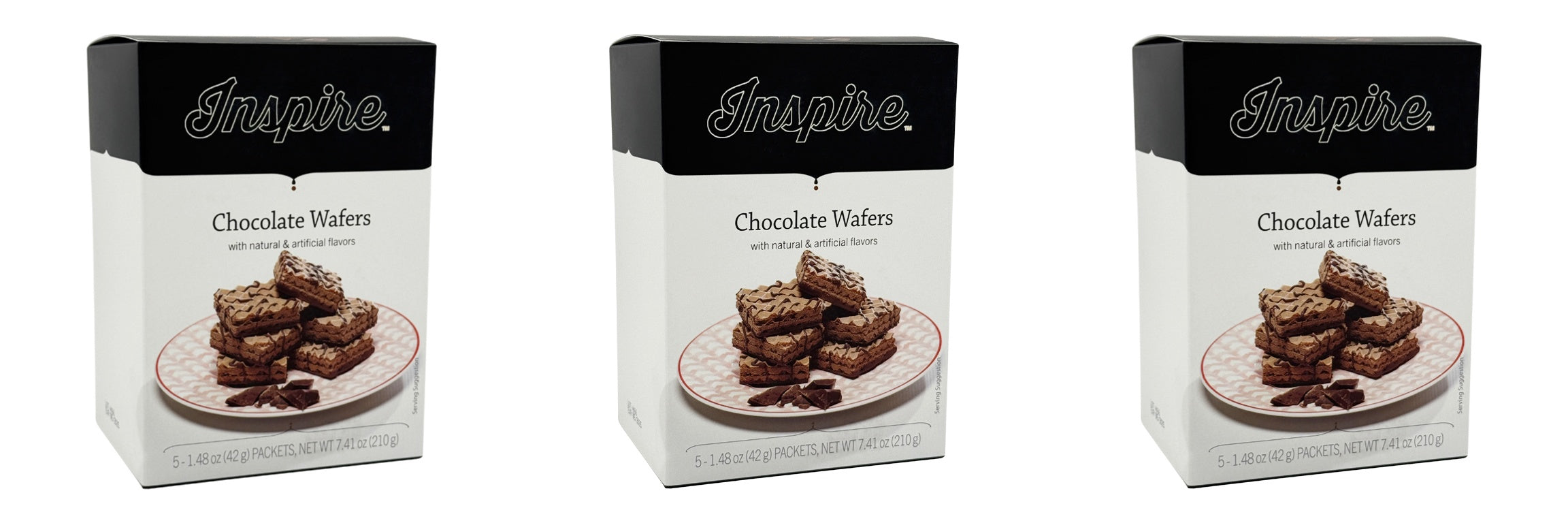 Inspire Square Protein Wafers - Chocolate