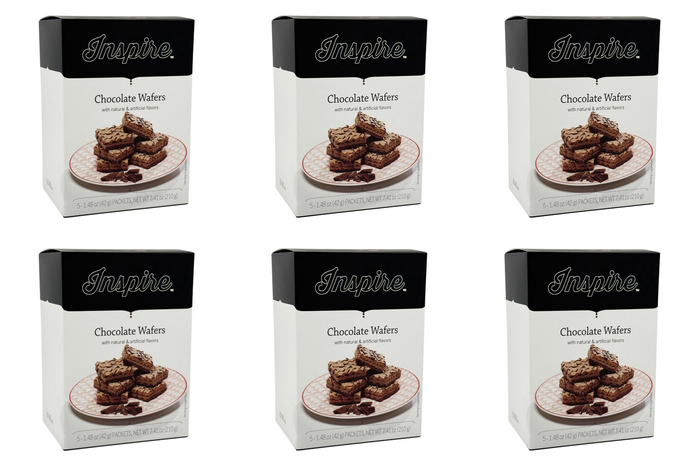 Inspire Square Protein Wafers - Chocolate