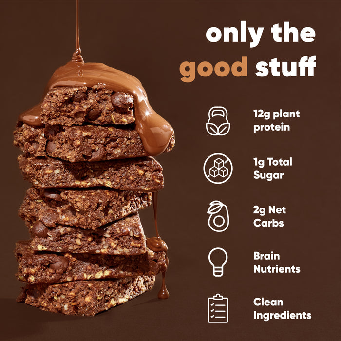 IQBar Vegan and Keto Protein Bars - Chocolate Sea Salt - High-quality Protein Bars by IQBar at BariatricPal Store