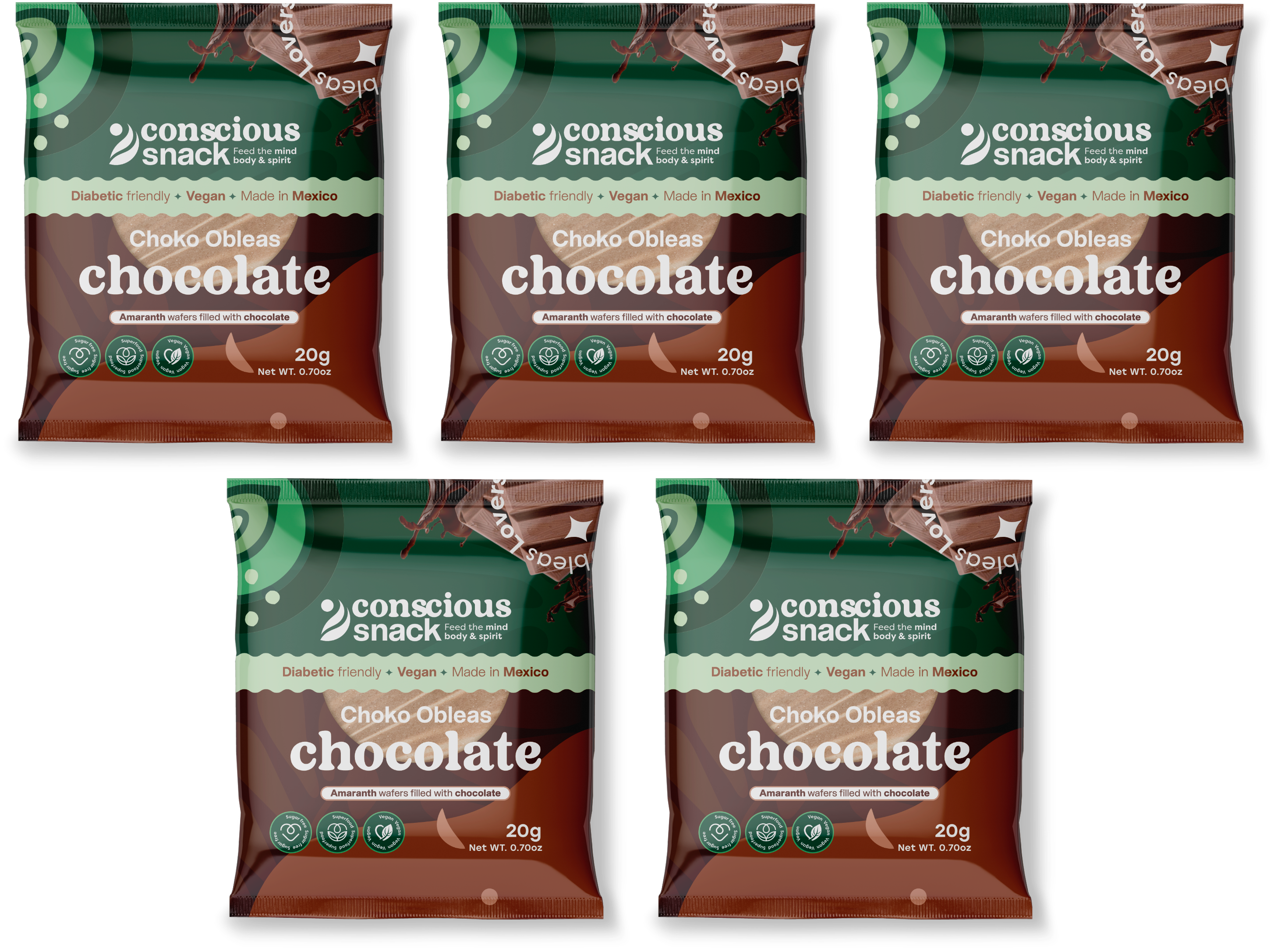 #Flavor_Chocolate Choko #Size_5-Pack