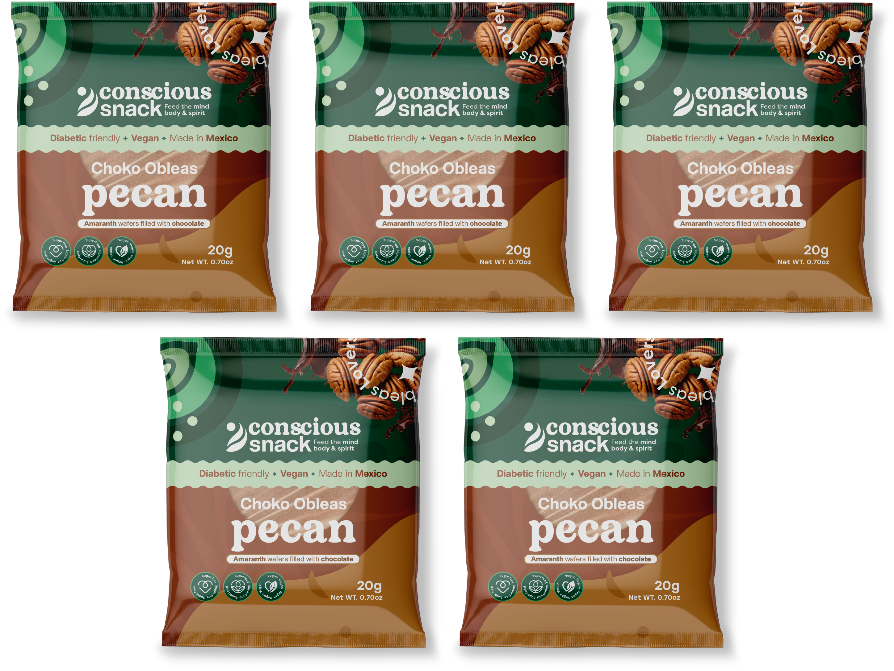 #Flavor_Pecan Choko #Size_5-Pack