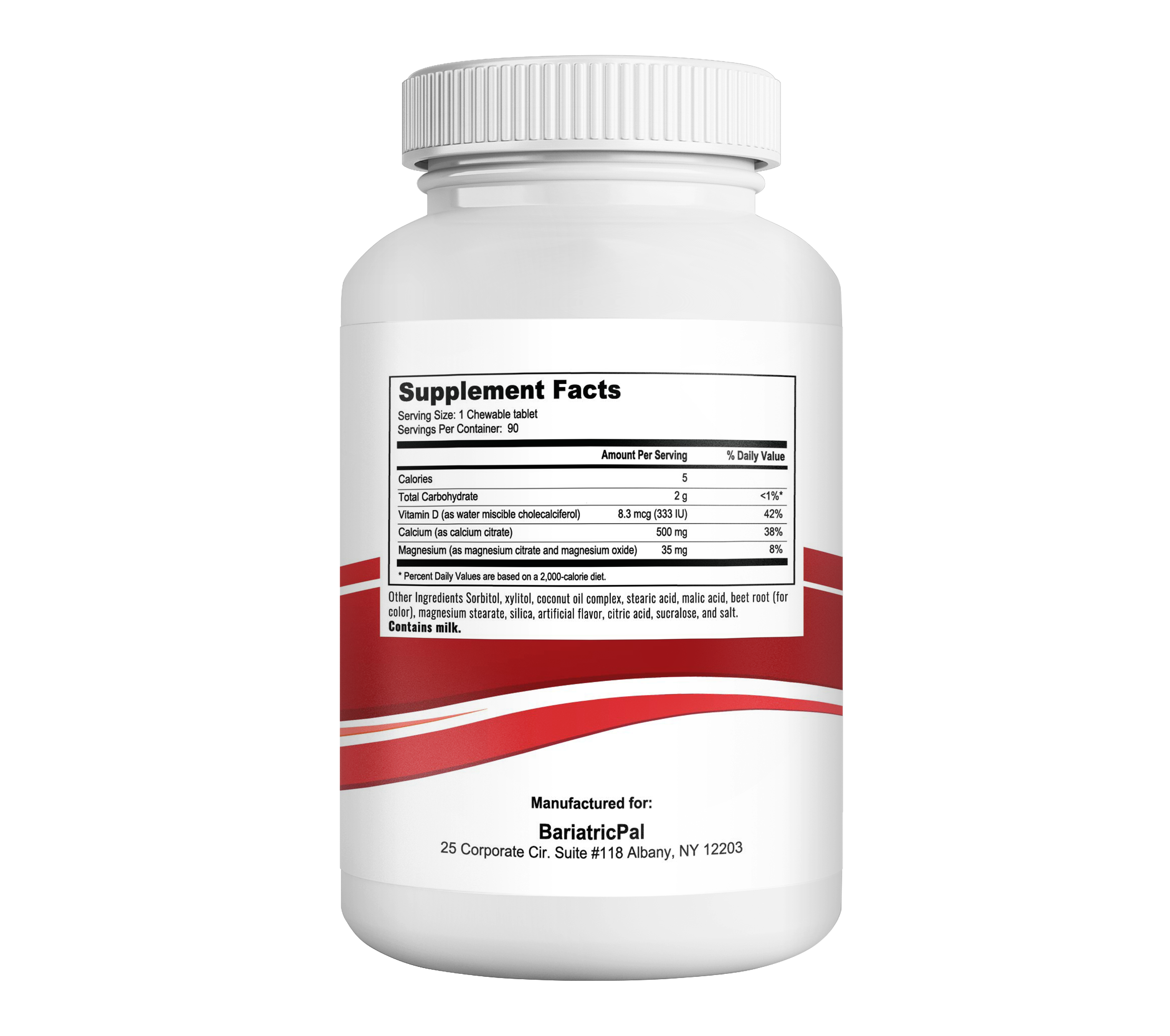 BariatricPal Calcium Citrate 500mg Chewable Tablets - 2-Flavor Variety Pack - High-quality Calcium by BariatricPal at BariatricPal Store