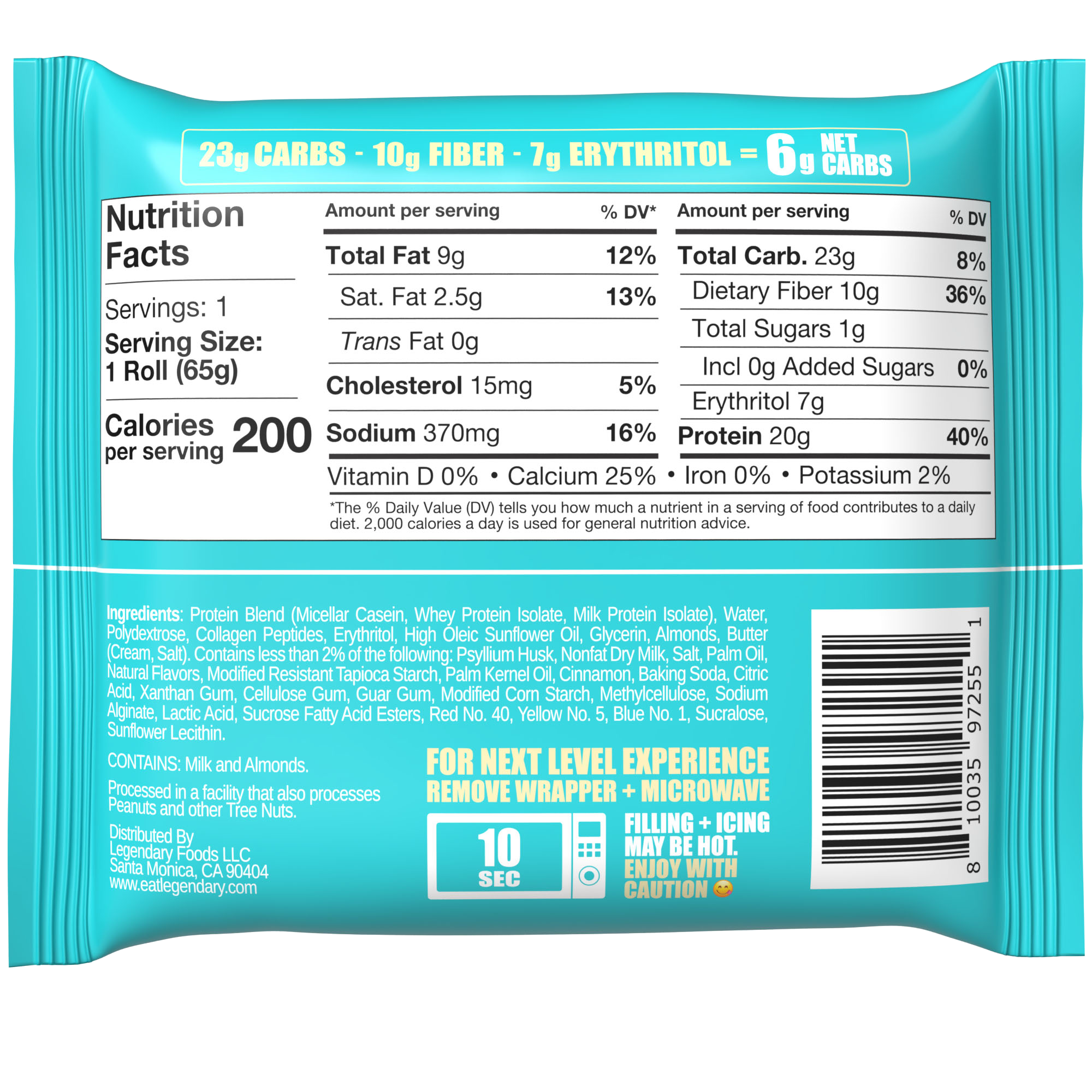 Legendary Foods Protein Sweet Roll - Caramel Sticky Bun