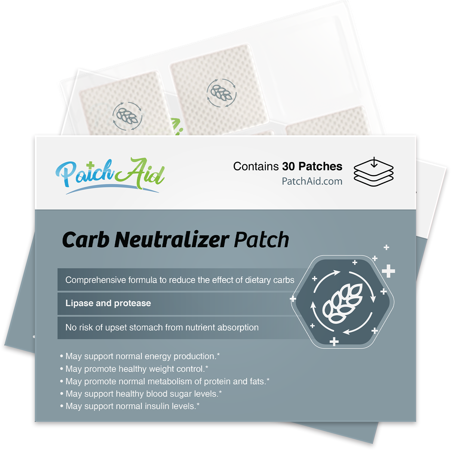 Carb Neutralizer Patch by PatchAid - High-quality Vitamin Patch by PatchAid at BariatricPal Store