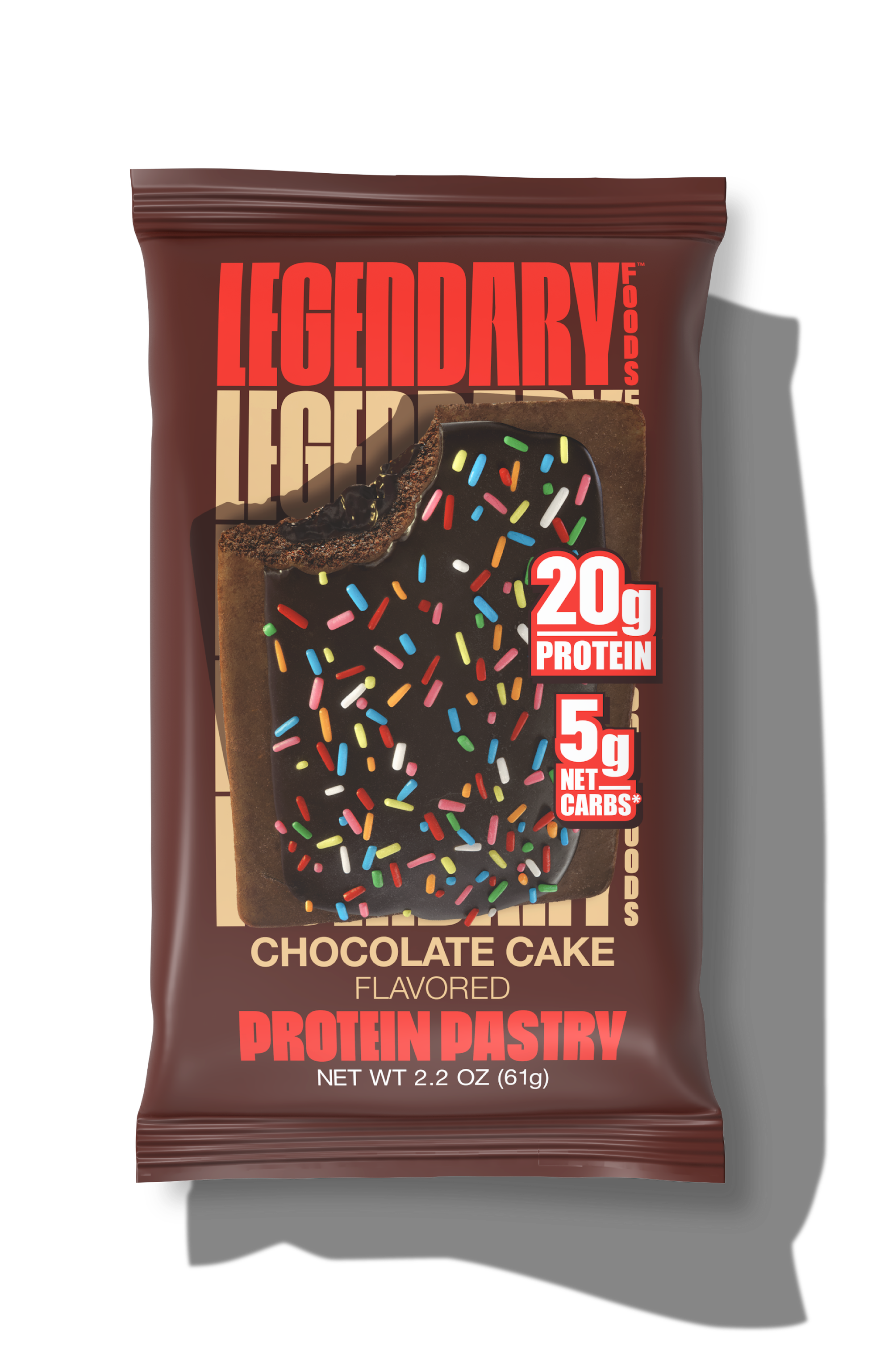 "Cake Style" Low-Carb Protein Pastry by Legendary Foods - Chocolate Cake - High-quality Cakes & Cookies by Legendary Foods at BariatricPal Store