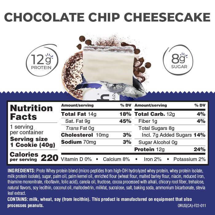 Power Crunch Protein Energy Wafer Bar – Chocolate Chip Cheesecake - High-quality Protein Bars by Power Crunch at BariatricPal Store