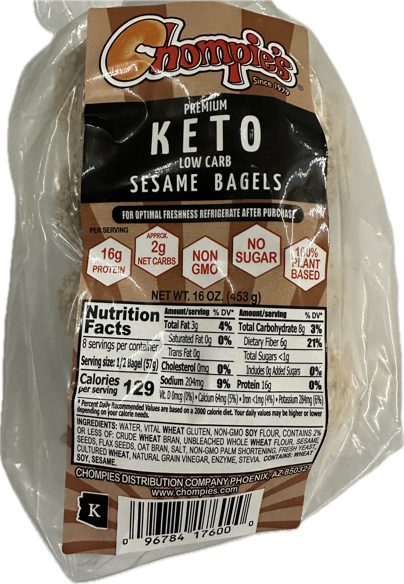 Chompies Low Carb High Protein Bagels