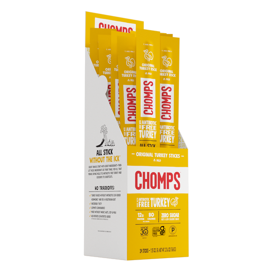 Chomps Meat Snack Sticks - Original Turkey