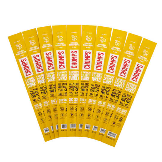 Chomps Meat Snack Sticks - Original Turkey