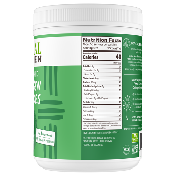 Primal Kitchen Collagen Peptides, Unflavored 1.2 lb