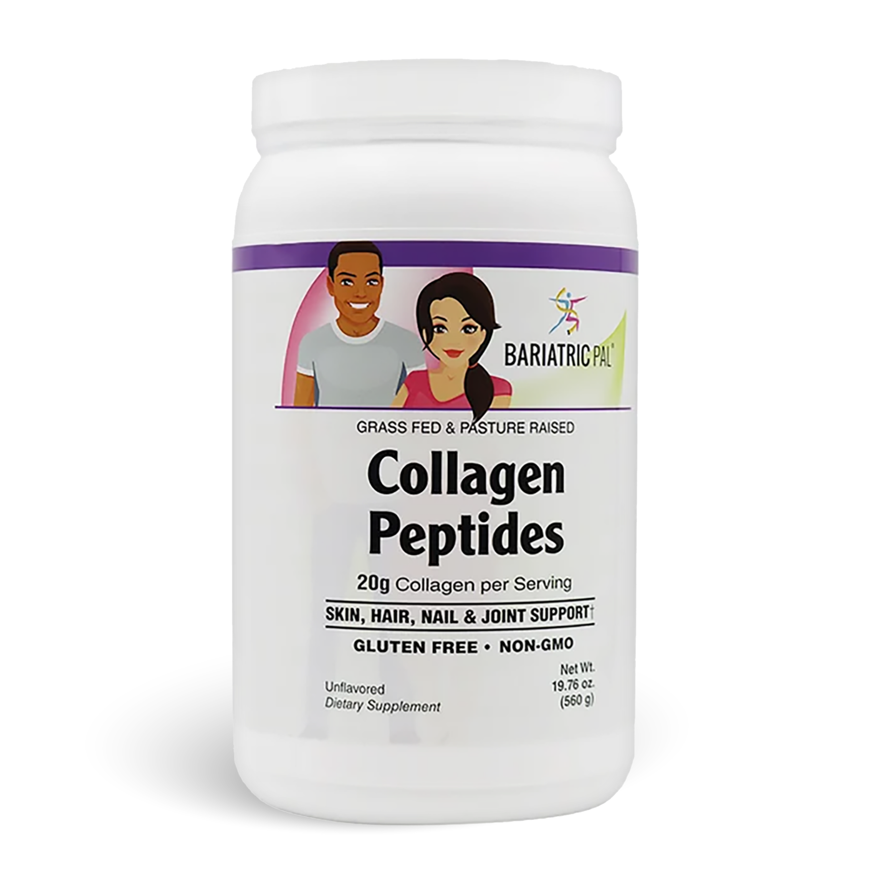 BariatricPal Collagen Peptides – Unflavored, 20 g Collagen per Serving