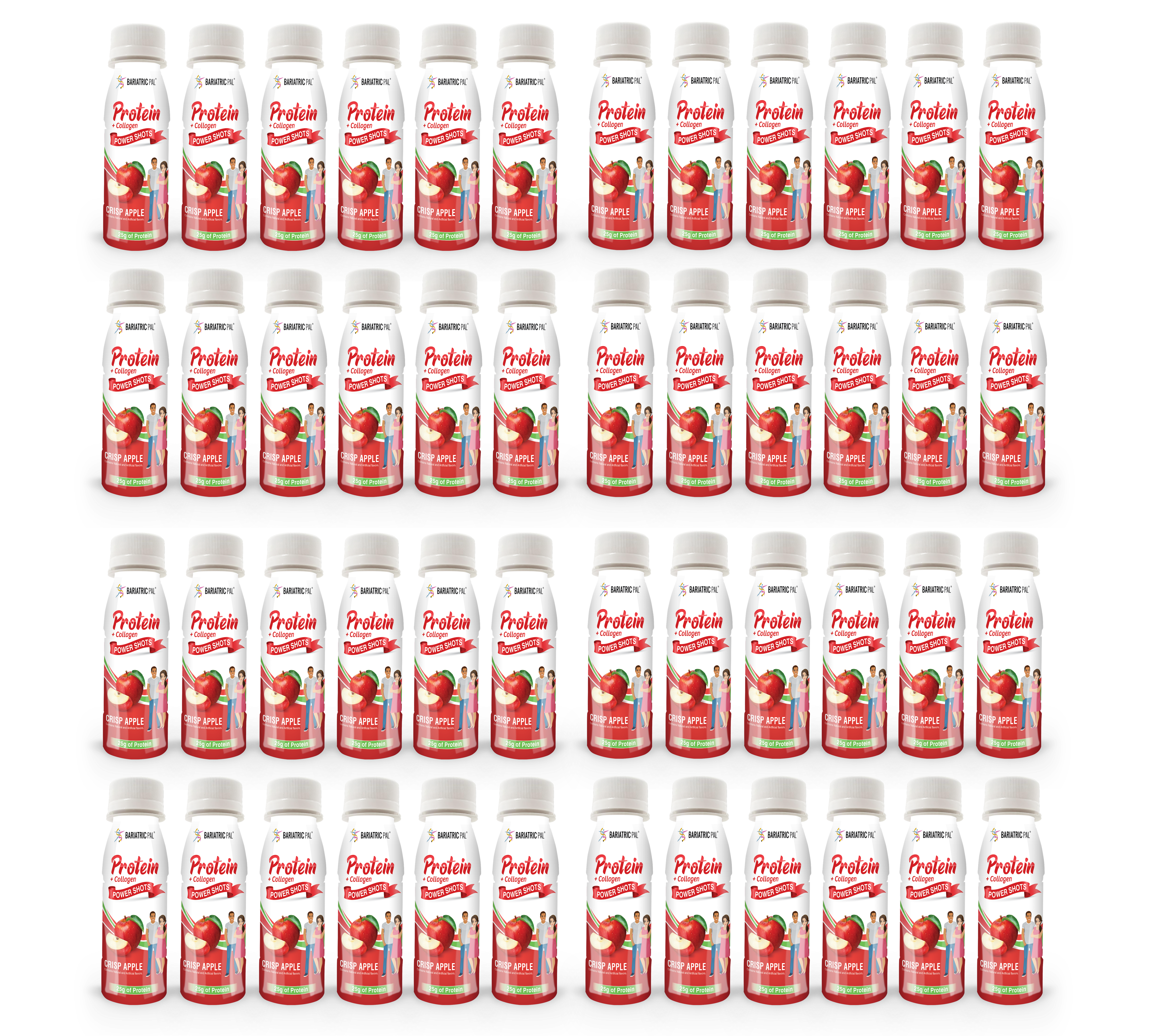 BariatricPal 25g Whey & Collagen Complete Protein Power Shots - Crisp Apple