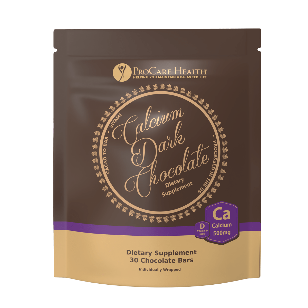 ProCare Health Dark Chocolate Calcium Bars