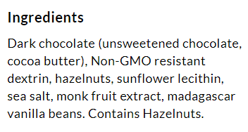 #Flavor_Dark Chocolate with Sea Salt and Hazelnuts