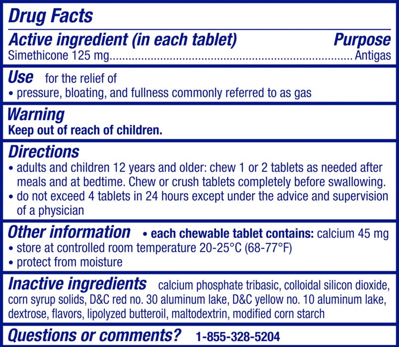 Gas-X Extra Strength Chewable Gas Relief Tablets - High-quality Digestion by Gas-X at BariatricPal Store