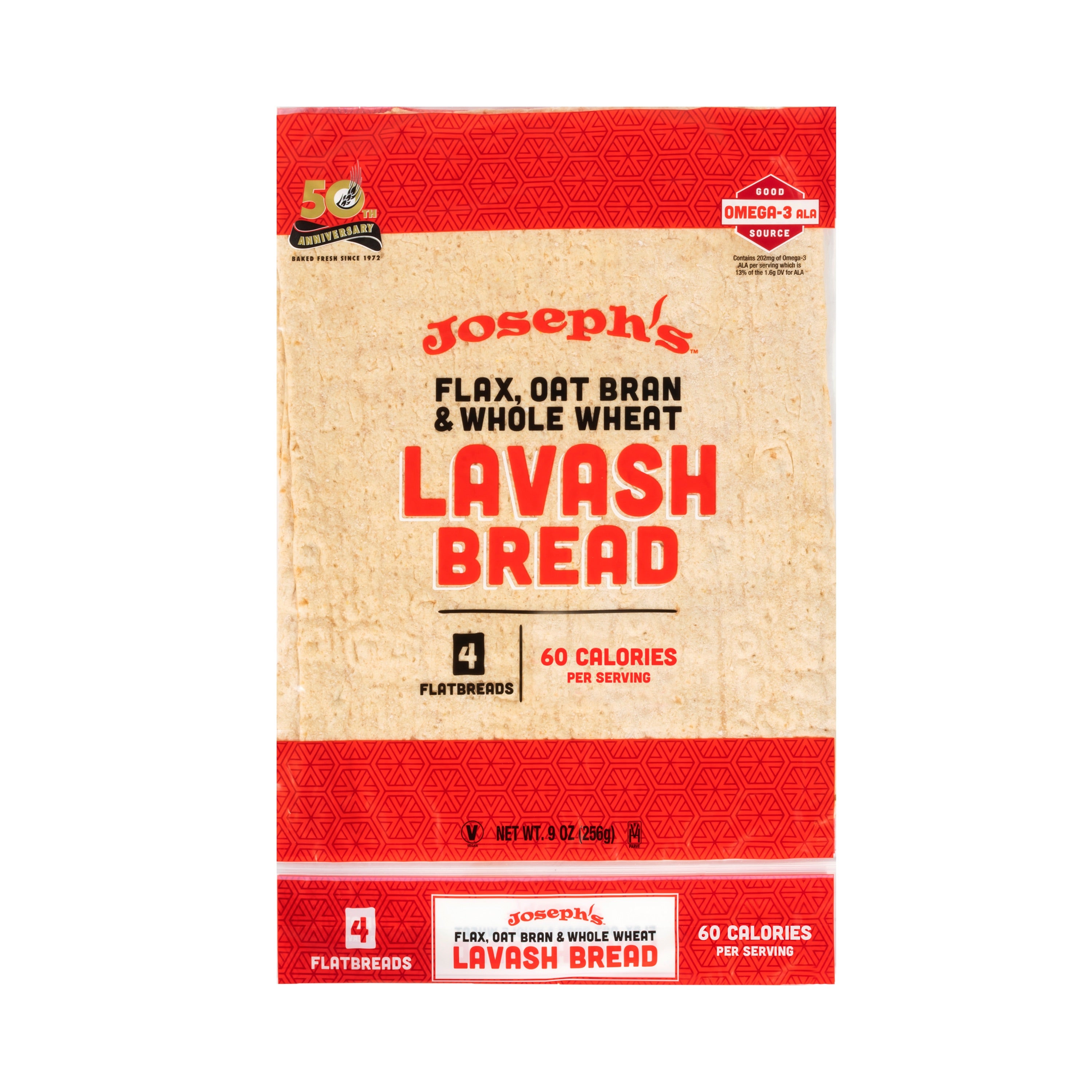 Joseph's Bakery Flax Oat Bran & Whole Wheat Lavash Bread by