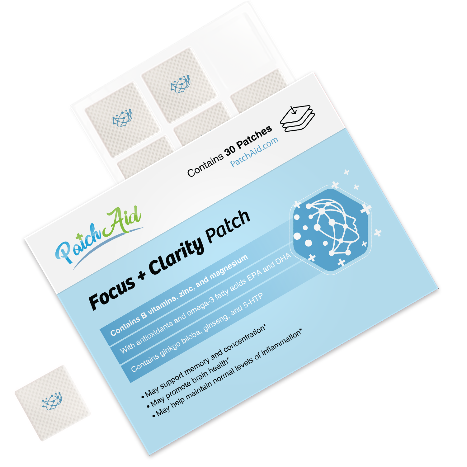 Focus and Clarity Vitamin Patch by PatchAid - High-quality Vitamin Patch by PatchAid at BariatricPal Store