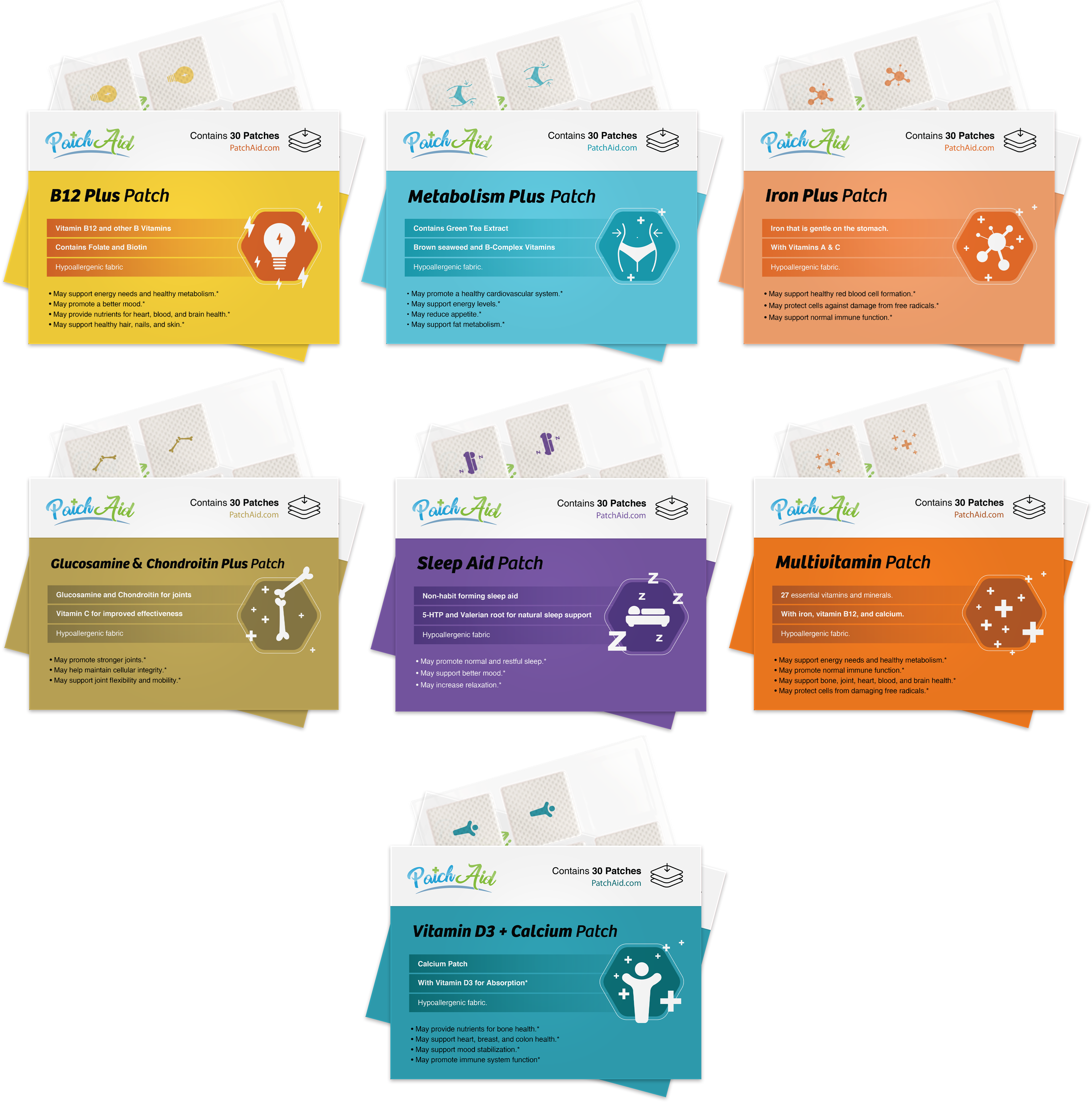 Gastric Bypass Active Lifestyle Vitamin Patch Pack by PatchAid - High-quality Vitamin Patch by PatchAid at BariatricPal Store