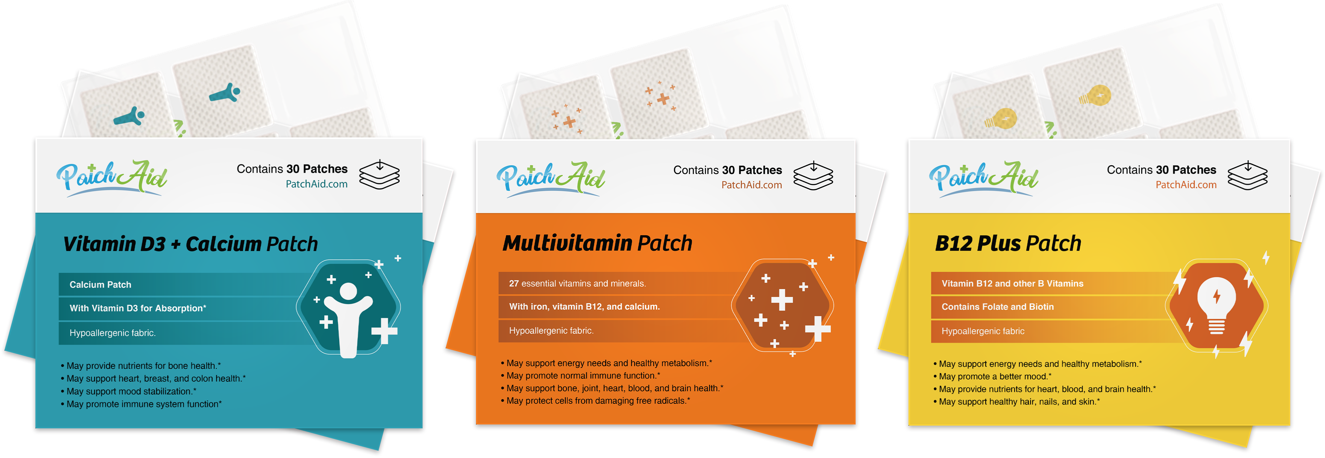 Gastric Band Vitamin Patch Pack by PatchAid - High-quality Vitamin Patch by PatchAid at BariatricPal Store