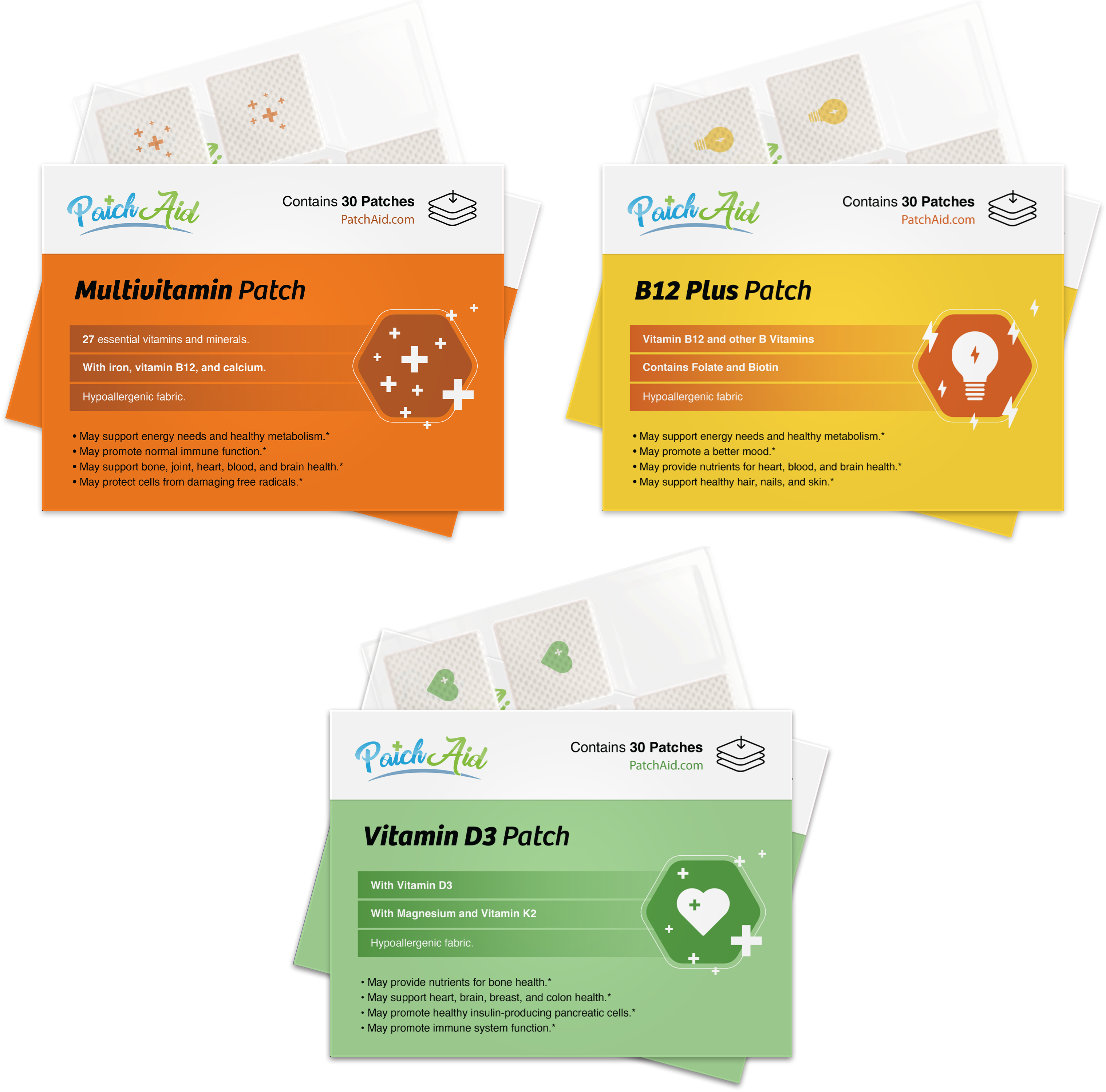 Gastric Sleeve Vitamin Patch Pack by PatchAid - High-quality Vitamin Patch by PatchAid at BariatricPal Store