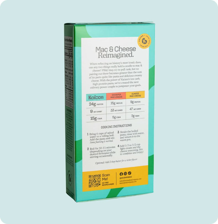 Kaizen Food Company Low Carb Plant Based Mac & Cheese, 6.4 oz