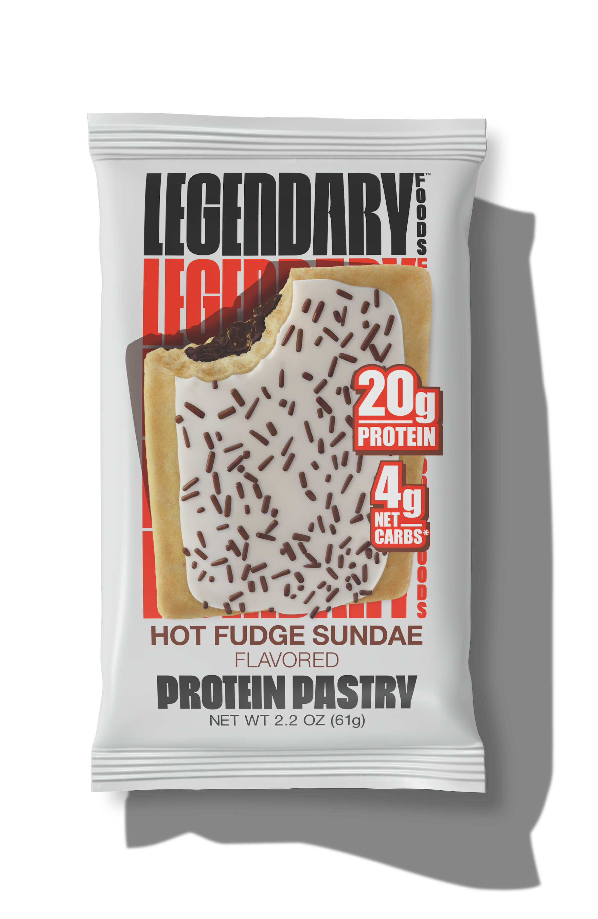 "Cake Style" Low-Carb Protein Pastry by Legendary Foods - Hot Fudge Sundae - High-quality Cakes & Cookies by Legendary Foods at BariatricPal Store