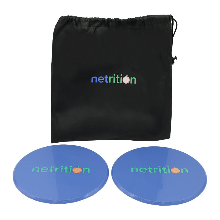 Netrition Core Sliders - Pack of 2 Dual-Sided Gliding Discs for Full Body Workout - High-quality Fitness Accessories by Netrition at BariatricPal Store
