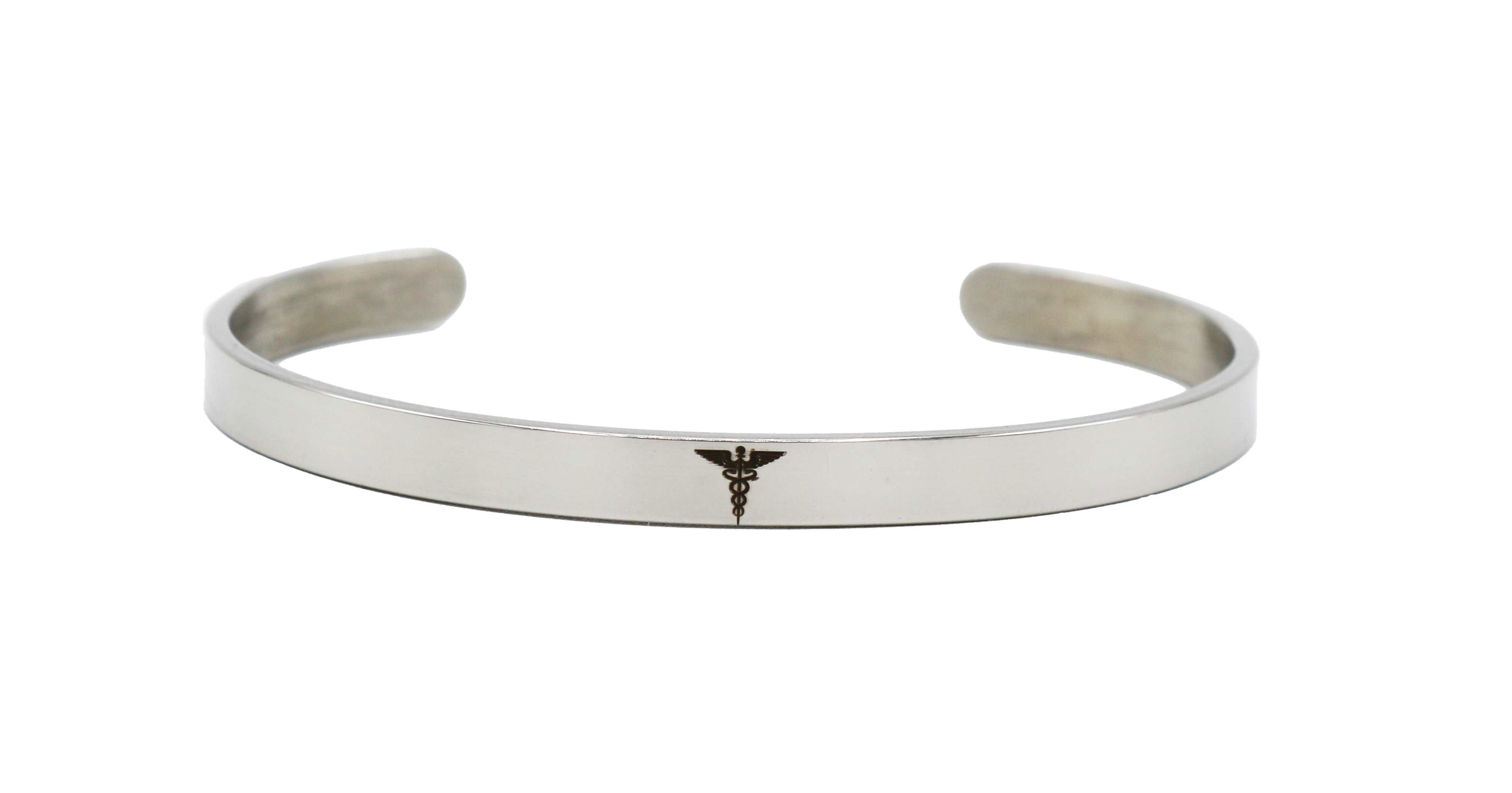 Gastric Surgery Medical Alert Bracelet Cuff by BariatricPal - Silver - High-quality Jewelry by BariatricPal at BariatricPal Store