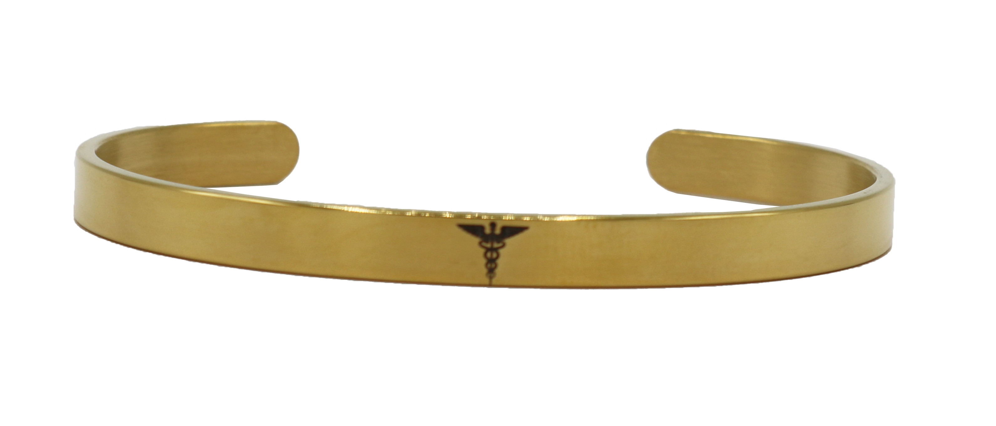 Gastric Surgery Medical Alert Bracelet Cuff by BariatricPal - Gold - High-quality Jewelry by BariatricPal at BariatricPal Store