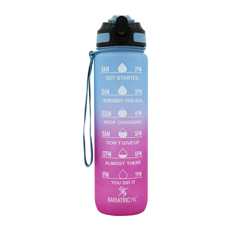 Hydrate & Inspire 32oz Motivational Water Bottle by BariatricPal - With Built-In Straw - High-quality Shakers, Mixers & Bottles by BariatricPal at BariatricPal Store