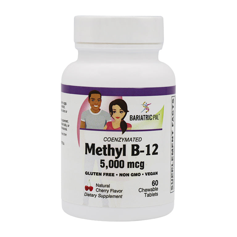 Coenzymated 5,000mcg Methyl B-12 (60) Chewable Tablets by BariatricPal - High-quality B Vitamins by BariatricPal at BariatricPal Store