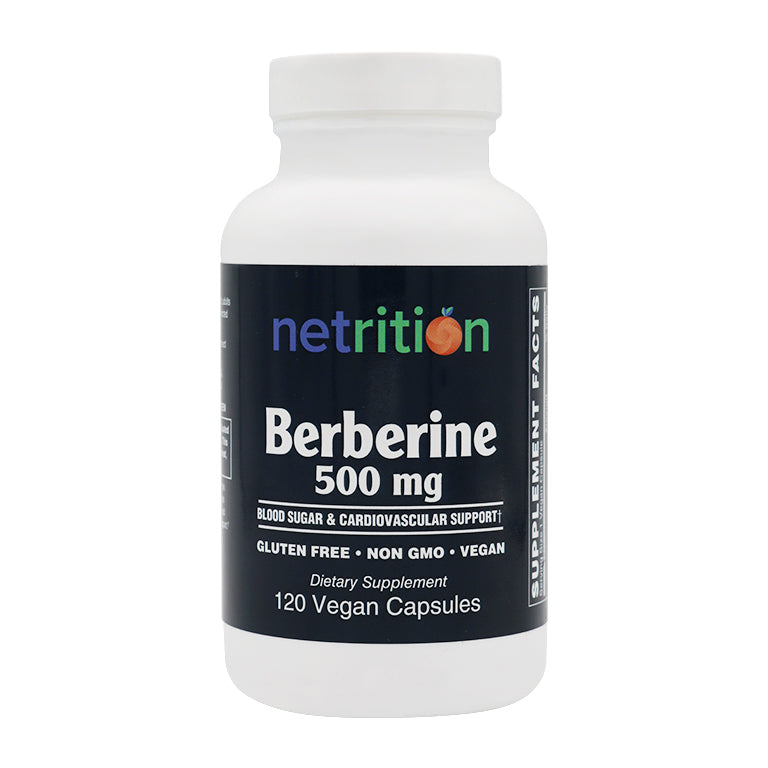 Berberine 500mg by Netrition - High-quality Blood Sugar Support by Netrition at BariatricPal Store