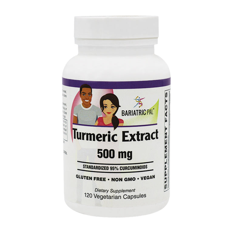 Turmeric Extract Capsules (500mg) with Curcumin C3 Complex® by BariatricPal - High-quality Turmeric Extract by BariatricPal at BariatricPal Store