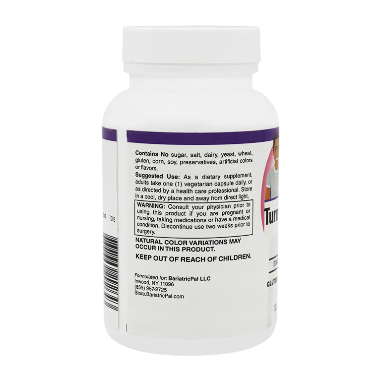 Turmeric Extract Capsules (500mg) with Curcumin C3 Complex® by BariatricPal - High-quality Turmeric Extract by BariatricPal at BariatricPal Store