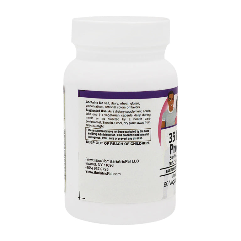 Prebiotic & Probiotic 35 Billion CFU Gastrointestinal & Immune Health Capsules by BariatricPal - High-quality Probiotic by BariatricPal at BariatricPal Store