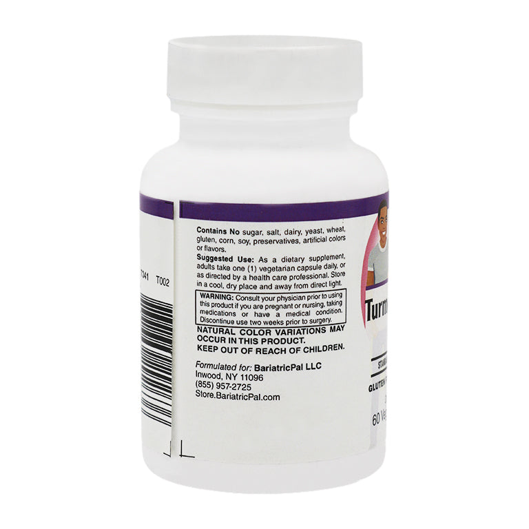 Turmeric Extract Capsules (500mg) with Curcumin C3 Complex® by BariatricPal - High-quality Turmeric Extract by BariatricPal at BariatricPal Store