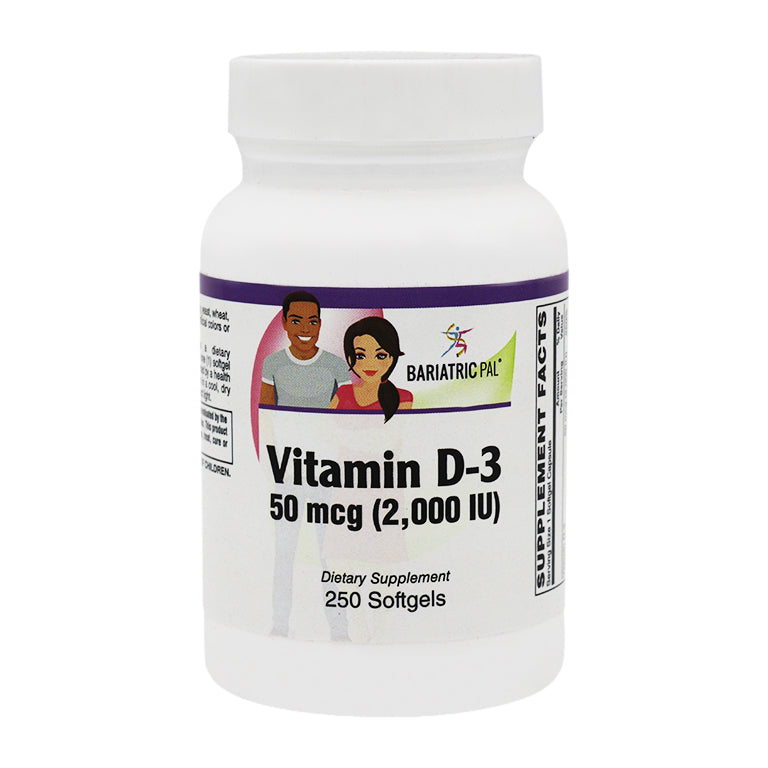 Vitamin D-3 50mcg (2,000 IU) - Easy Swallow Vegetarian Softgels by BariatricPal - High-quality Vitamin D by BariatricPal at BariatricPal Store