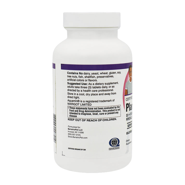 Algae Based Calcium 1,000 mg Tablets with Magnesium, D3, and K2 - Certified Organic Whole Food & Certified Vegan! (90 Tablets) by BariatricPal - High-quality Calcium by BariatricPal at BariatricPal Store