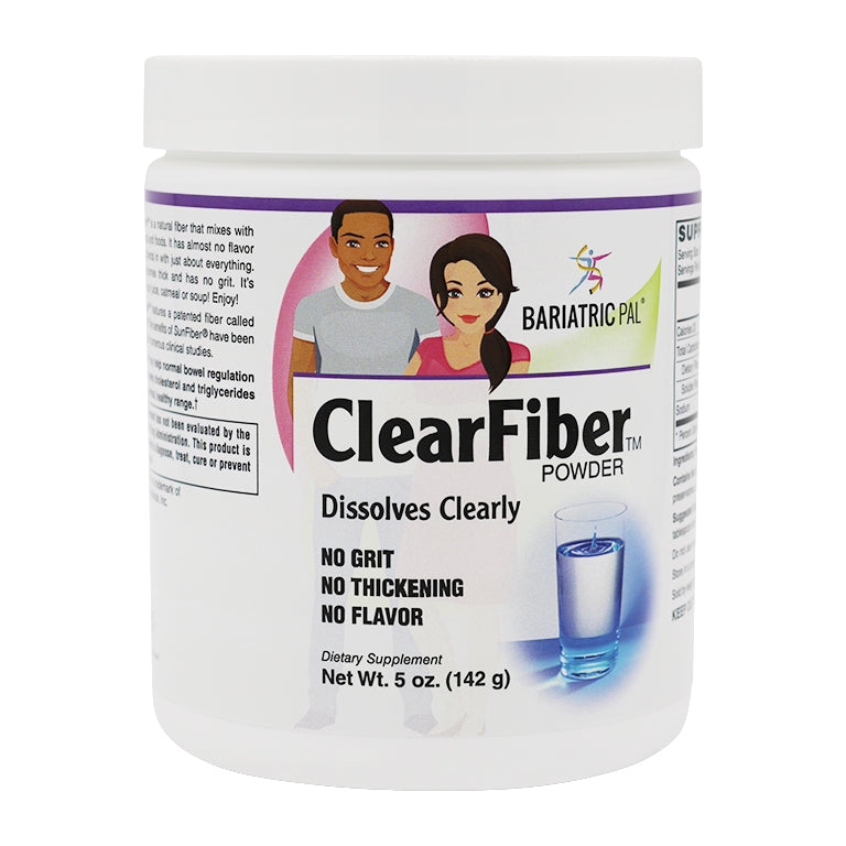 ClearFiber™ Powder by BariatricPal - Dissolves Clearly with No Grit, Thickening or Flavor! - High-quality Fiber Supplement by BariatricPal at BariatricPal Store