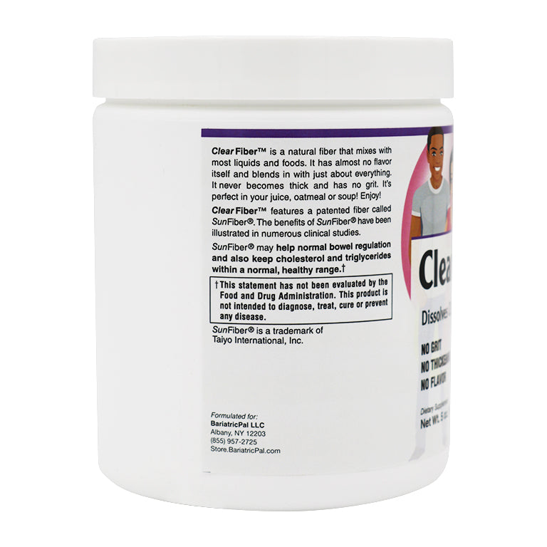ClearFiber™ Powder by BariatricPal - Dissolves Clearly with No Grit, Thickening or Flavor! - High-quality Fiber Supplement by BariatricPal at BariatricPal Store
