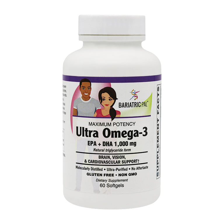 Ultra Omega-3 Softgel by BariatricPal - Powerful & No Aftertaste! - High-quality Omega-3 by BariatricPal at BariatricPal Store