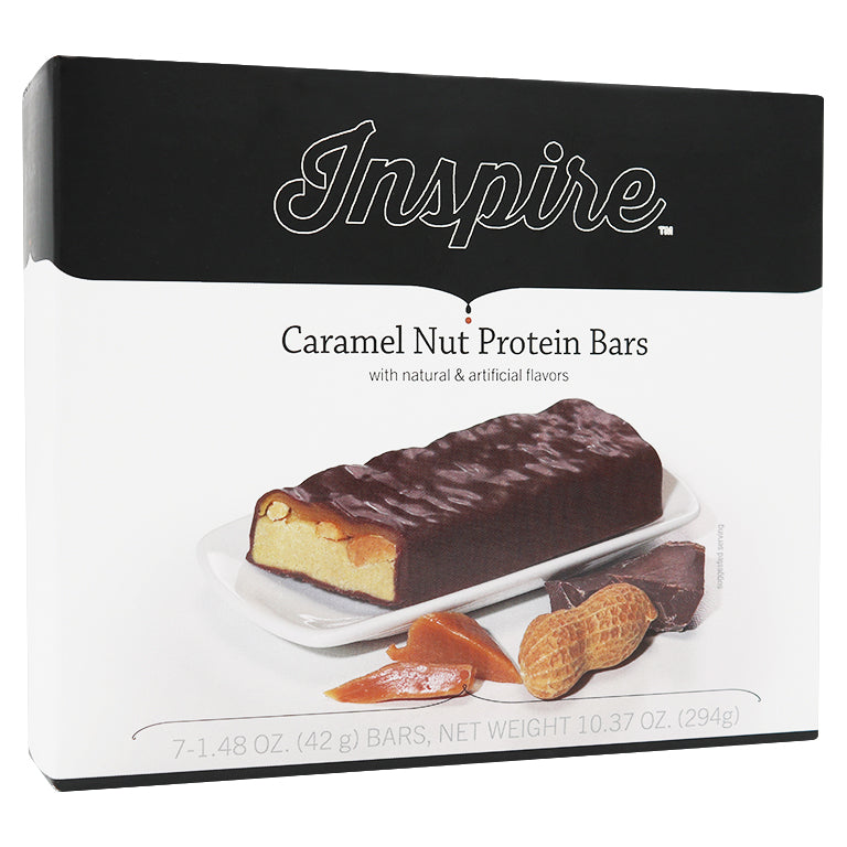 Inspire Protein & Fiber Bars by Bariatric Eating - Caramel Nut - High-quality Protein Bars by Bariatric Eating at BariatricPal Store