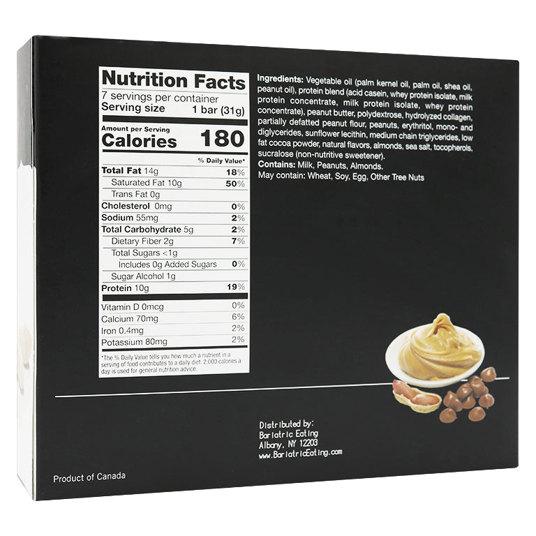 Inspire Keto Protein Bars by Bariatric Eating - Peanut Butter - High-quality Protein Bars by Bariatric Eating at BariatricPal Store