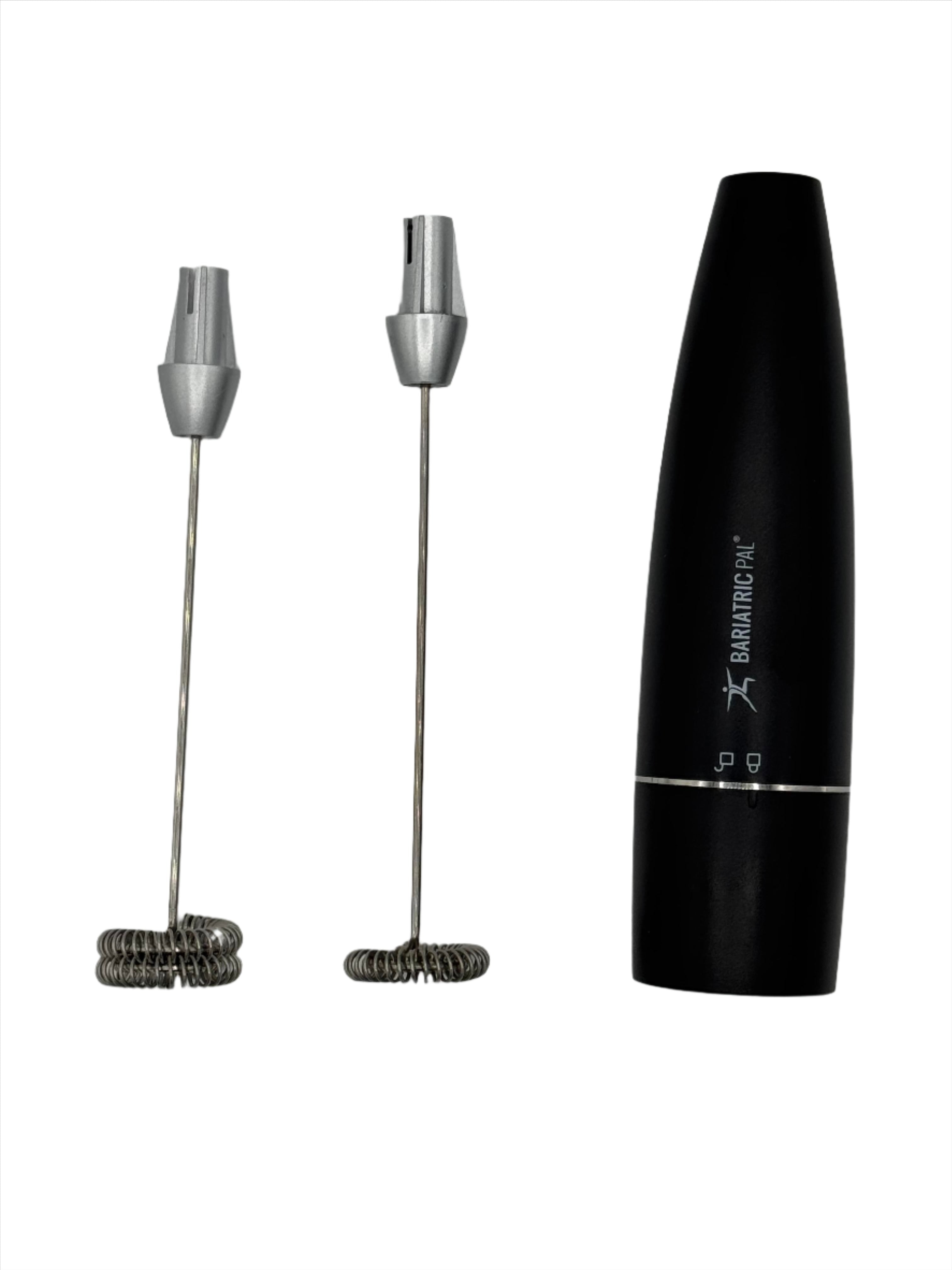 BariatricPal Portable Protein Mixer, Blender, and Whipper with 2 Mixing Heads