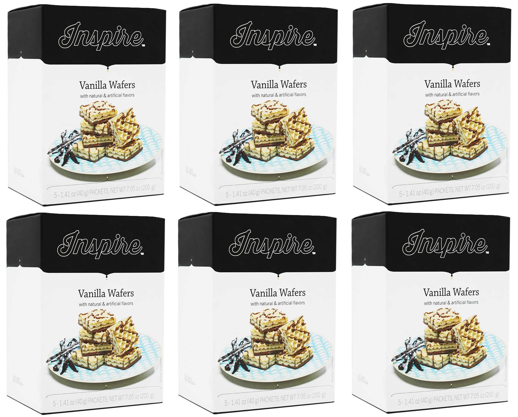 Inspire Square Protein Wafers - Vanilla