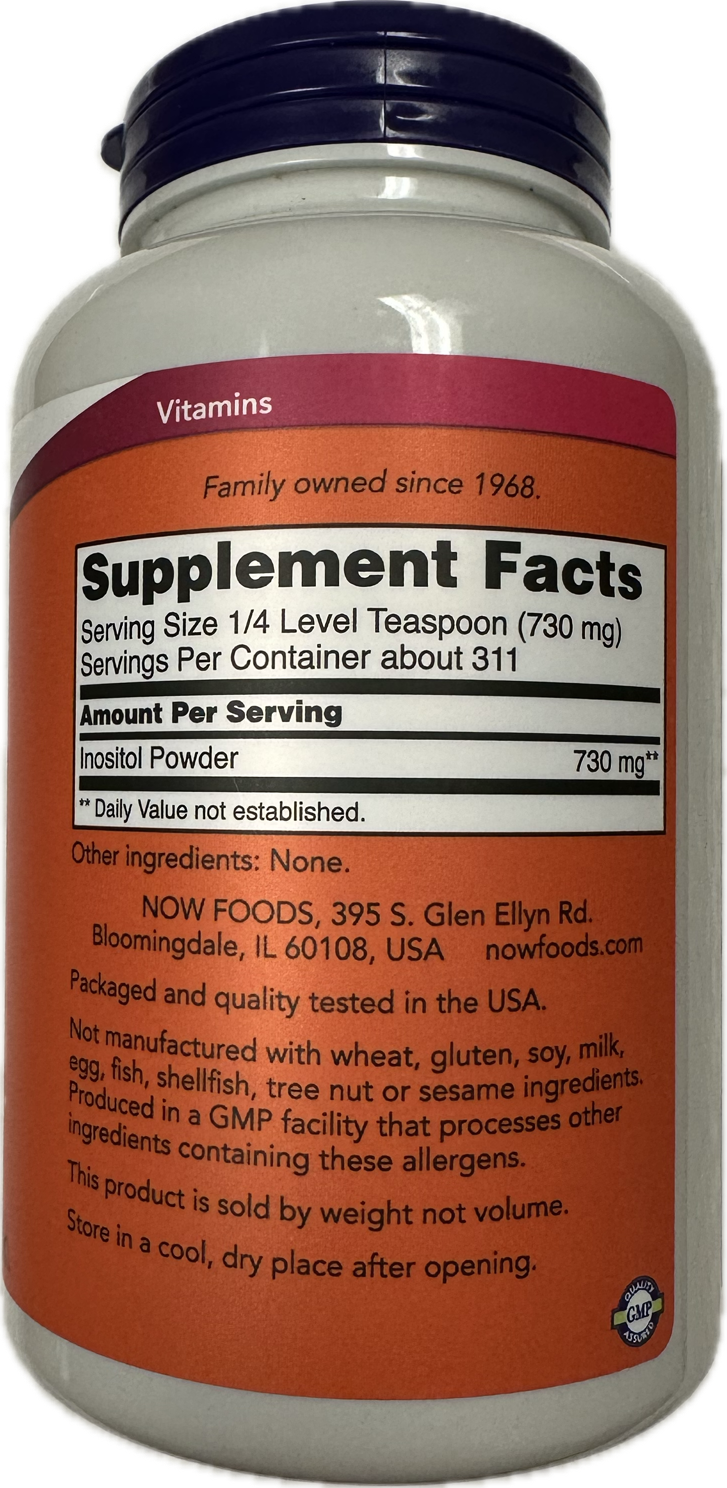 NOW Inositol Powder, 8 oz