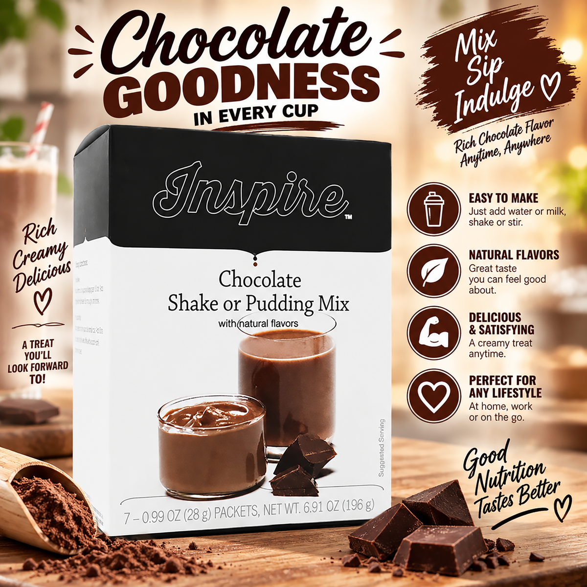 Chocolate Protein Shake with 15g Protein